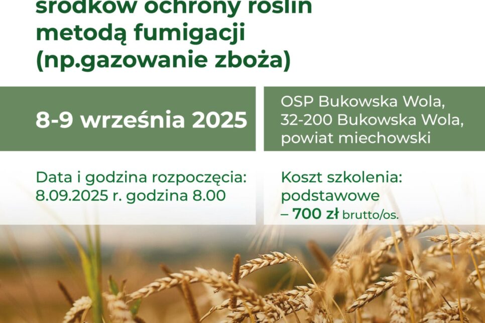 Szkolenie dla rolników. Gmina Kozłów