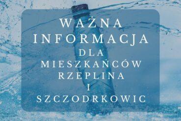 AKTUALIZACJA – POZYTYWNE WYNIKI BADAŃ WODY Z UJĘCIA W RZEPLINIE. Gmina Skała