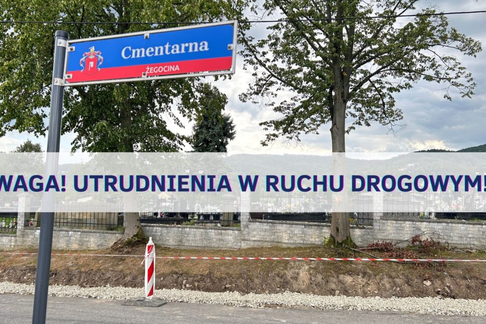 Remont drogi gminnej-prosimy zachować ostrożność. Gmina Żegocina