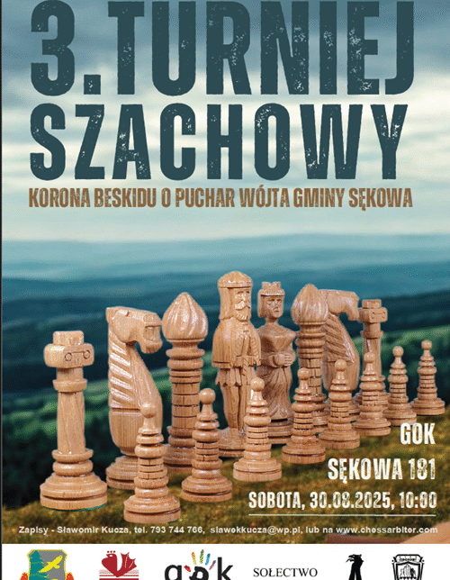 3. Turniej Szachowy KORONA BESKIDU O PUCHAR WÓJTA GMINY SĘKOWA. Gmina Sekowa