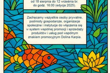 Rusza IX nabór na użytkowników znaku promocyjnego Dolina Karpia!. Osiek
