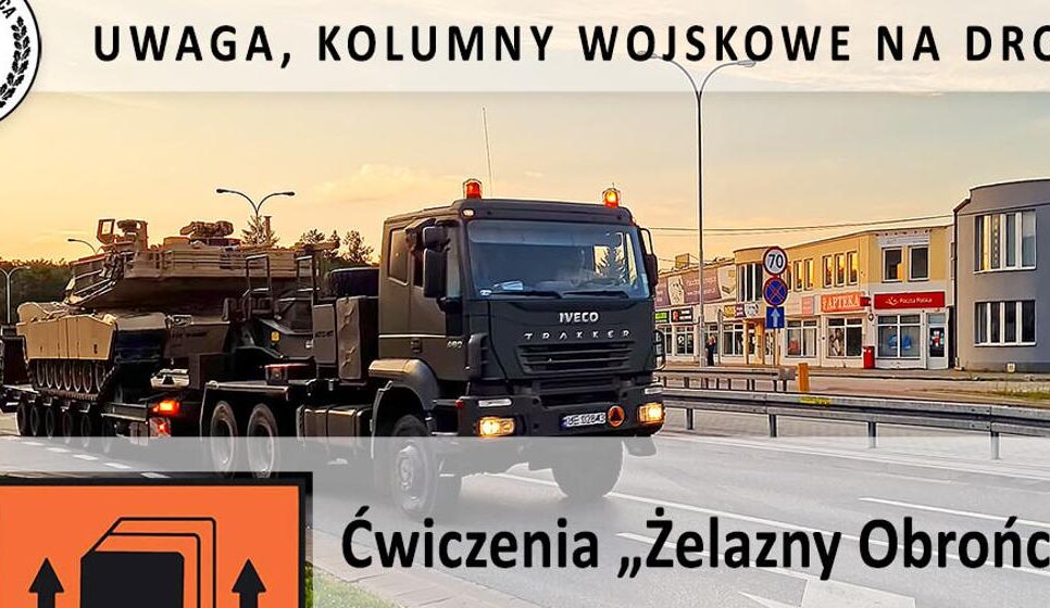 Wzmożony ruch wojskowych kolumn – apel do kierowców!. Gmina Tymbark