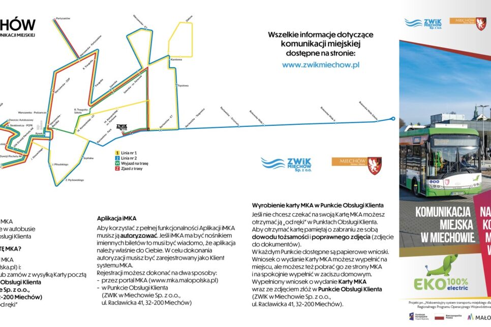 Nowe rozkłady jazdy komunikacji miejskiej. Gmina Miechów