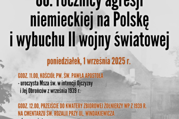 Powiat Bocheński upamiętni 86. rocznicę agresji na Polskę. Bochnia