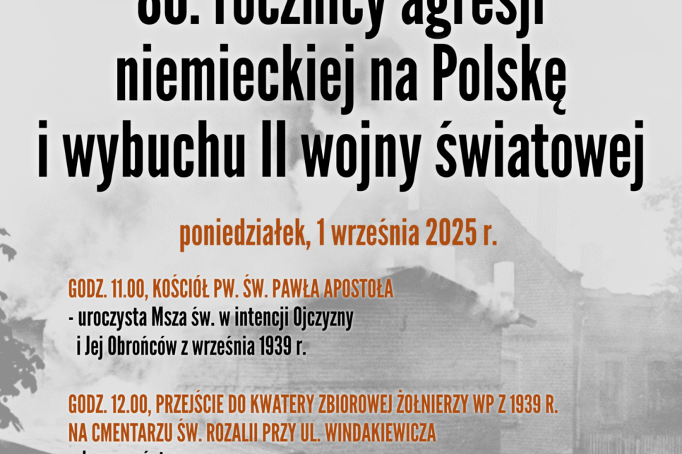 Powiat Bocheński upamiętni 86. rocznicę agresji na Polskę. Bochnia