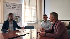 Budowa drogi dla pieszych i rowerów przy ul. Łęckiej w Jawiszowicach. Brzeszcze