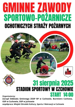 Zaproszenie na gminne zawody sportowo-pożarnicze. Gmina Czchów