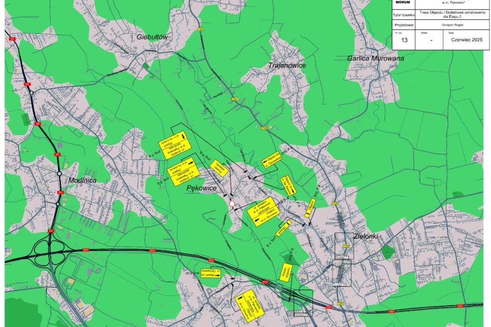 Modernizacja ul. Jurajskiej w Pękowicach – aktualizacja 27.08.2025. Gmina Zielonki