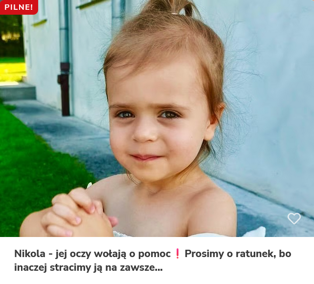 Mała Nikola, córeczka grybowskiego policjanta potrzebuje naszej pomocy. Nowy Sącz