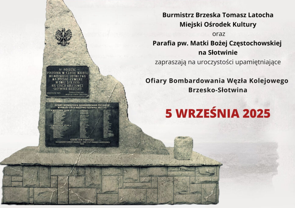 86. rocznica bombardowania węzła kolejowego Brzesko-Słotwina. Gmina Brzesko