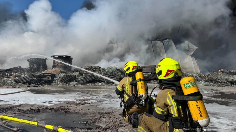 Pożar hali w Tarnowie. Małopolska