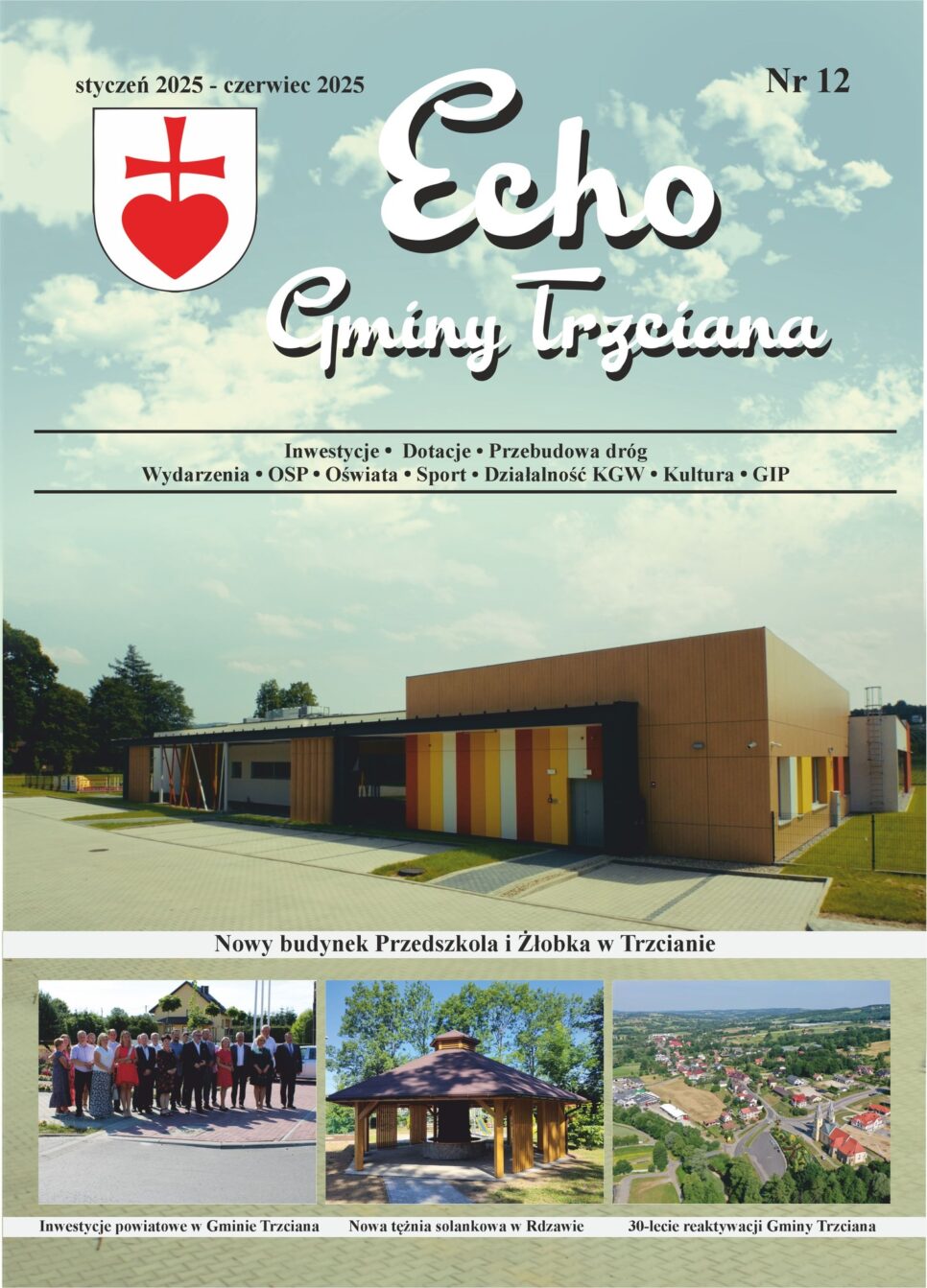 12 numer gazetki gminnej Echo Gminy Trzciana. Gmina Trzciana