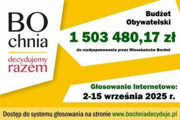Budżet Obywatelski: głosowanie od 2 września. Bochnia