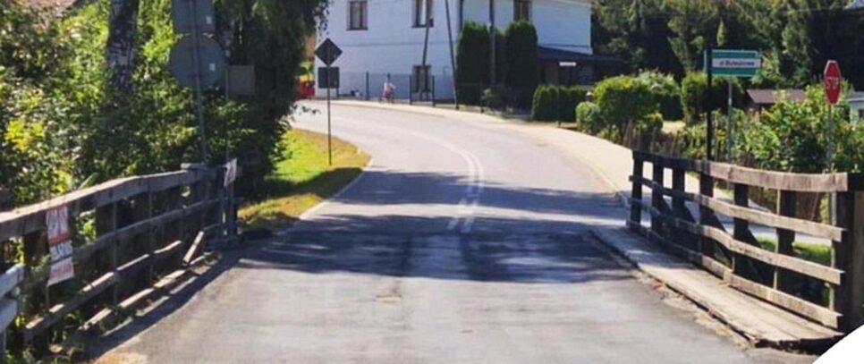 Remont mostu na granicy Skawinek i Lanckorony. Lanckorona