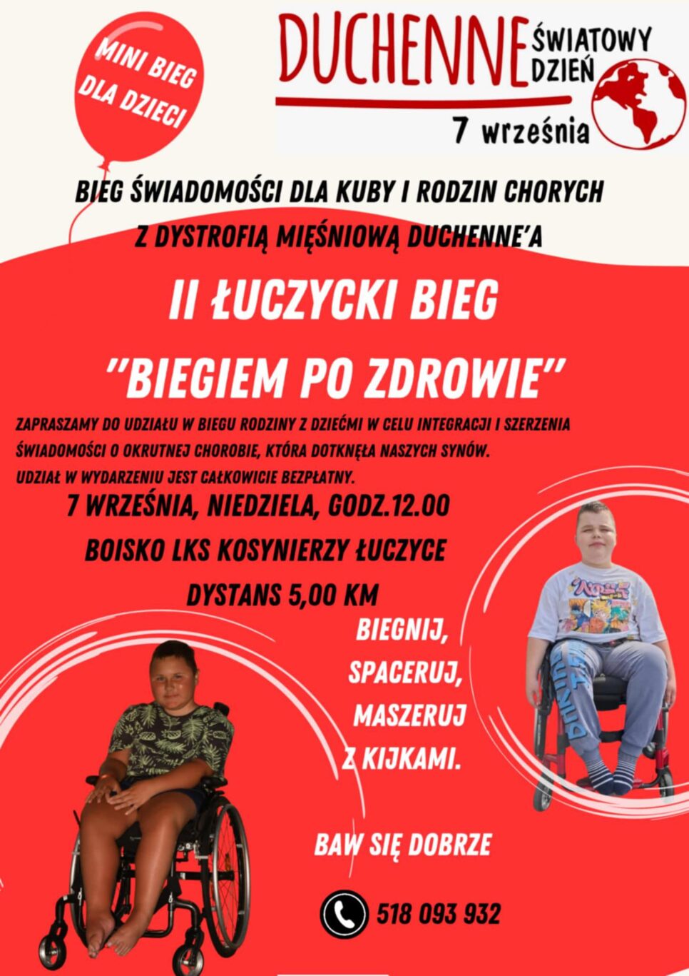 II Łuczycki bieg „Biegiem po zdrowie”. Gmina Kocmyrzów-Luborzyca