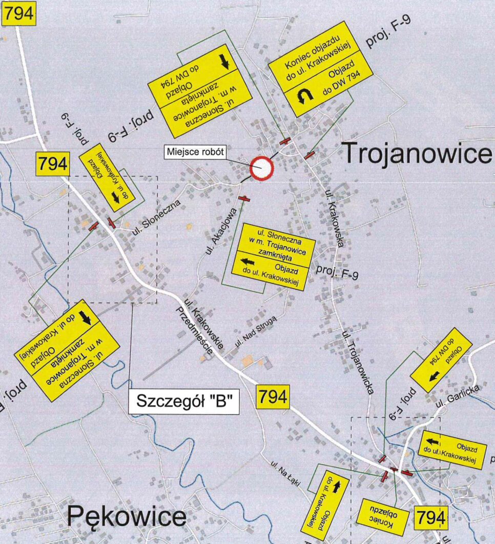 Modernizacja ul. Słonecznej w Trojanowicach od dnia 1.09.2025. Gmina Zielonki