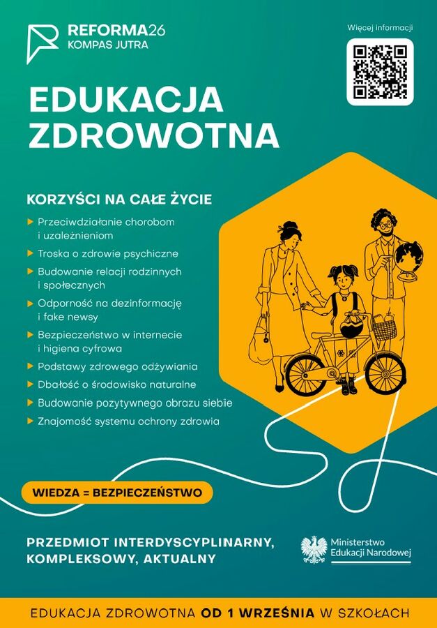Edukacja zdrowotna od 1 września w szkołach. Zembrzyce