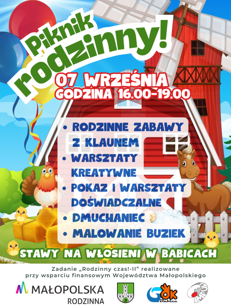 Piknik rodzinny 07.09.2025. Gmina Skała