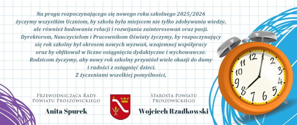 Witaj szkoło!. Proszowice