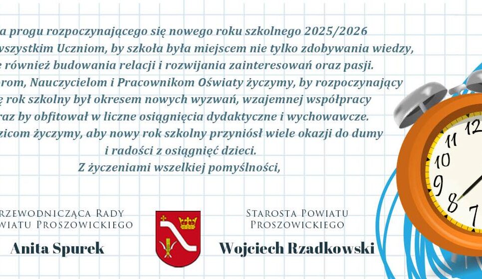 Witaj szkoło!. Proszowice