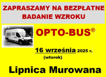 BEZPŁATNE BADANIE WZROKU. Gmina Lipnica Murowana