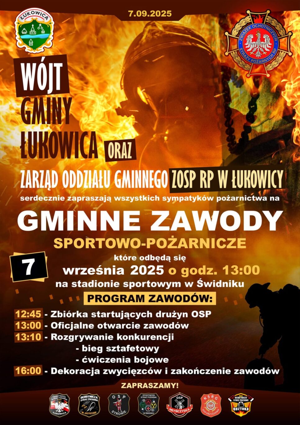 Gminne zawody sportowo – pożarnicze. Gmina Łukowica