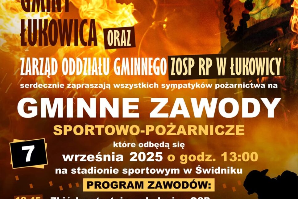 Gminne zawody sportowo – pożarnicze. Gmina Łukowica