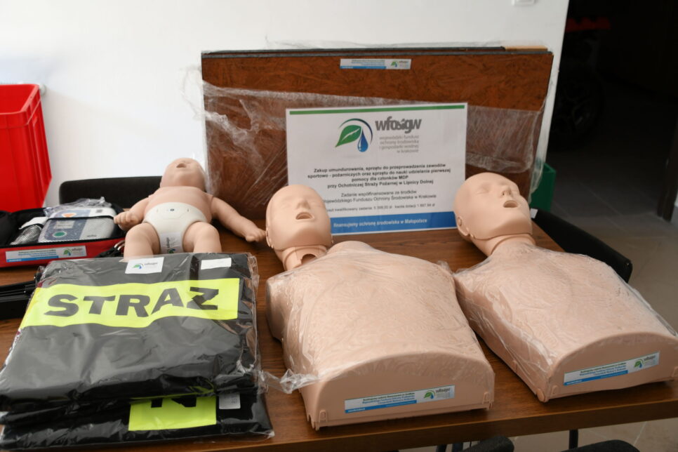 Nowe wyposażenie dla Młodzieżowej Drużyny Pożarniczej w Lipnicy Dolnej dzięki wsparciu WFOŚiGW i Gminy Lipnica Murowana. Gmina Lipnica Murowana