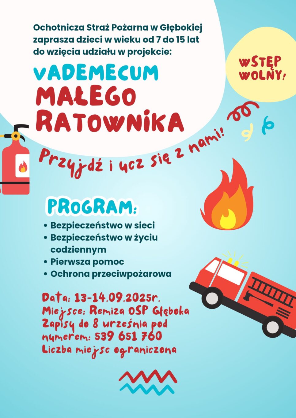 Vademecum Małego Ratownika – bezpłatne warsztaty dla dzieci i młodzieży. Gmina Kocmyrzów-Luborzyca