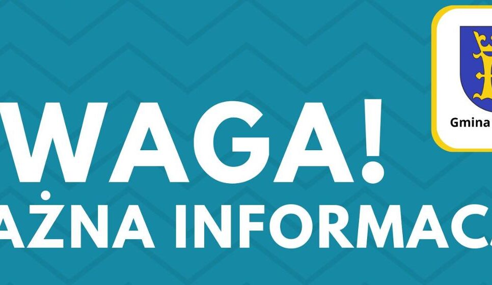 Komunika dla mieszkańców z dn. 4 września 2025 r.. Gmina Tymbark