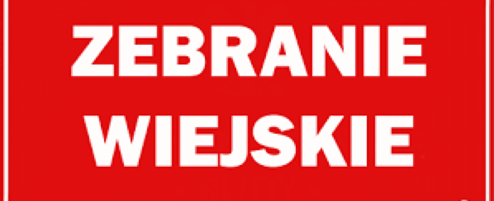 ZEBRANIE WIEJSKIE MIESZKAŃCÓW SOŁECTWA ROPA. Gmina Ropa