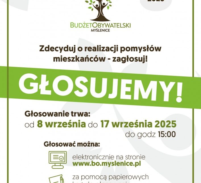 Rusza głosowanie w Budżecie Obywatelskim Gminy Myślenice 2026. Gmina Myślenice