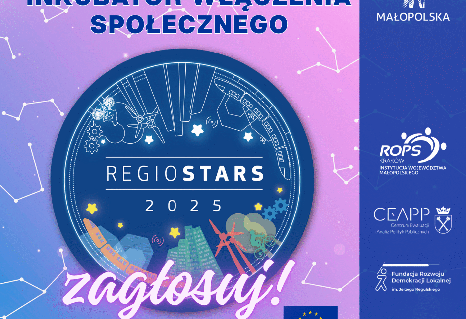 Inkubator Włączenia Społecznego realizowany przez Województwo Małopolskie – Regionalny Ośrodek Polityki Społecznej w Krakowie – finalistą REGIOSTARS Awards 2025!. Gmina Dąbrowa Tarnowska