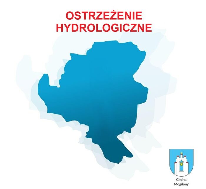 OSTRZEŻENIE HYDROLOGICZNE 08.09.2025 r.. Gmina Mogilany