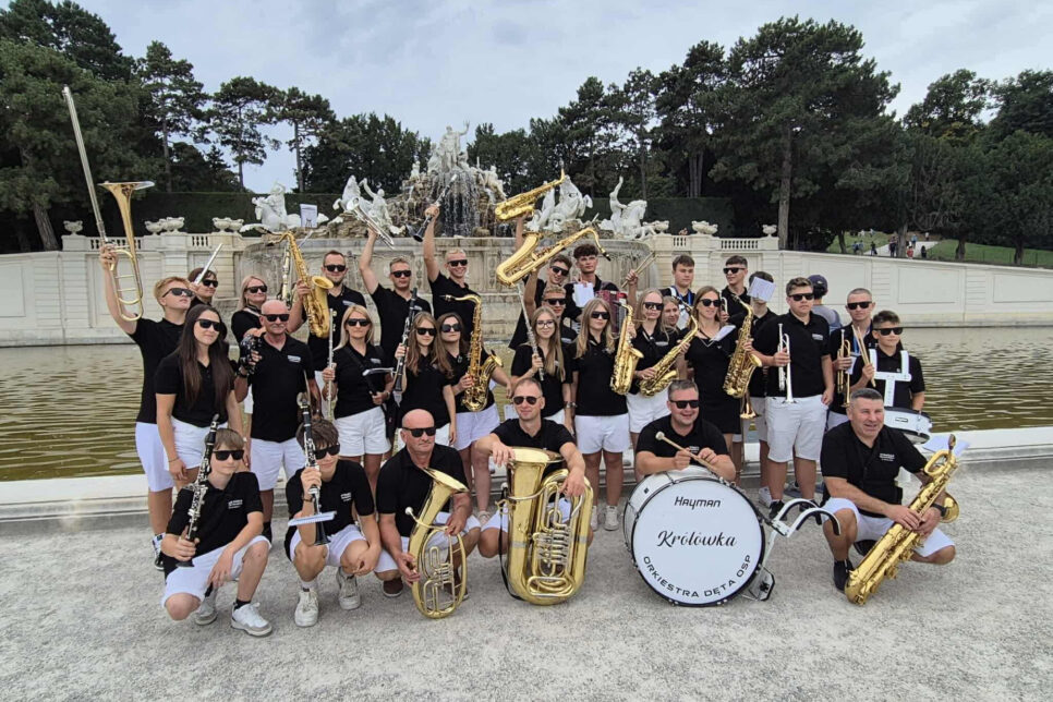Strażacka Orkiestra Dęta z Królówki z koncertem na Kahlenbergu. Bochnia