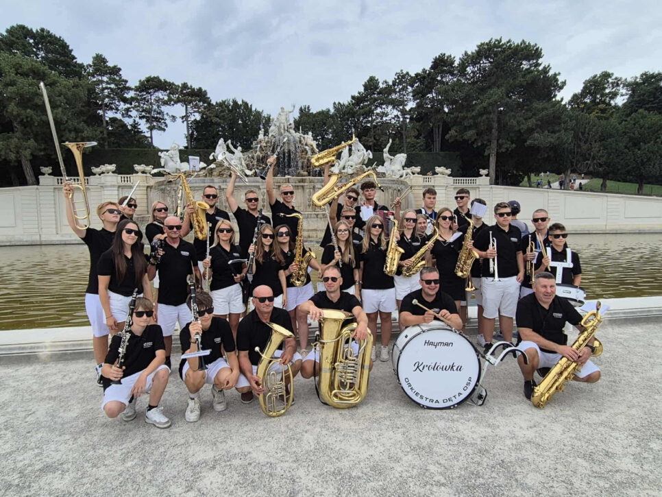 Strażacka Orkiestra Dęta z Królówki z koncertem na Kahlenbergu. Bochnia