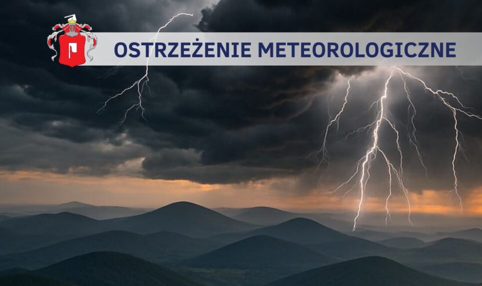 Ostrzeżenie meteorologiczne 08-09-2025. Gmina Żegocina