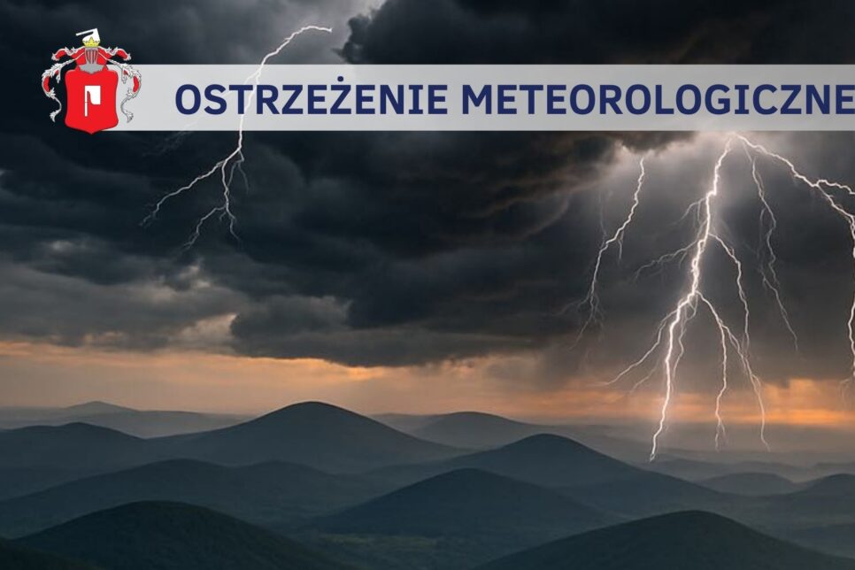 Ostrzeżenie meteorologiczne 08-09-2025. Gmina Żegocina