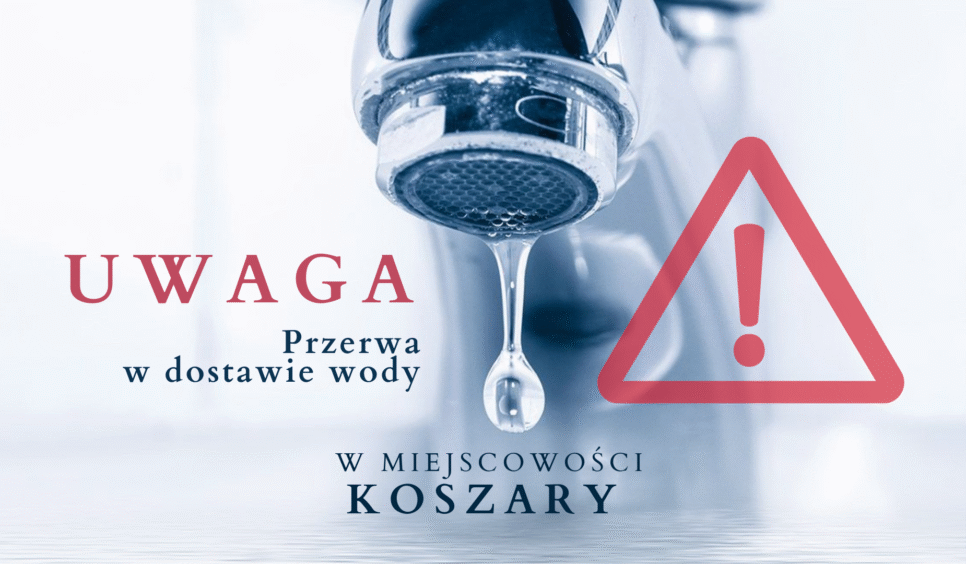 Przerwa w dostawie wody w miejscowości Koszary – 09.09. Gmina Limanowa