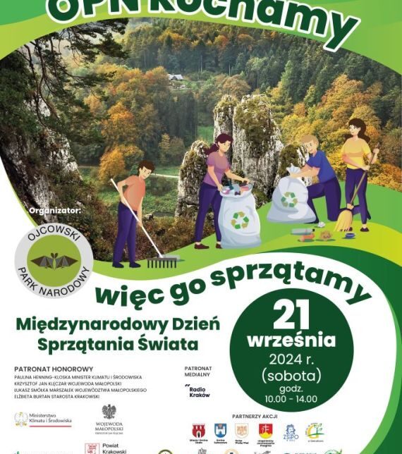 IV edycja Akcji sprzątania szlaków Ojcowskiego Parku Narodowego. Gmina Jerzmanowice-Przeginia