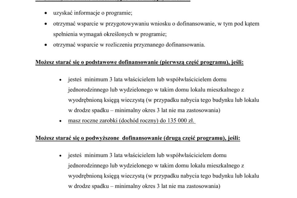 Punkt informacyjno-konsultacyjny    Programu  „Czyste Powietrze” w Urzędzie Gminy Kamienica. Gmina Kamienica