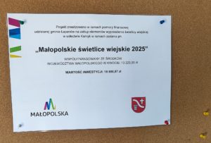 Wójt Gminy Łapanów wizytował świetlice wiejskie w Kamyku i Grabiu. Gmina Łapanów