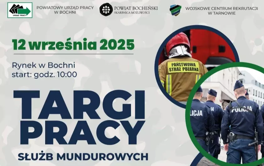 Targi Pracy Służb Mundurowych w Bochni. Gmina Nowy Wiśnicz