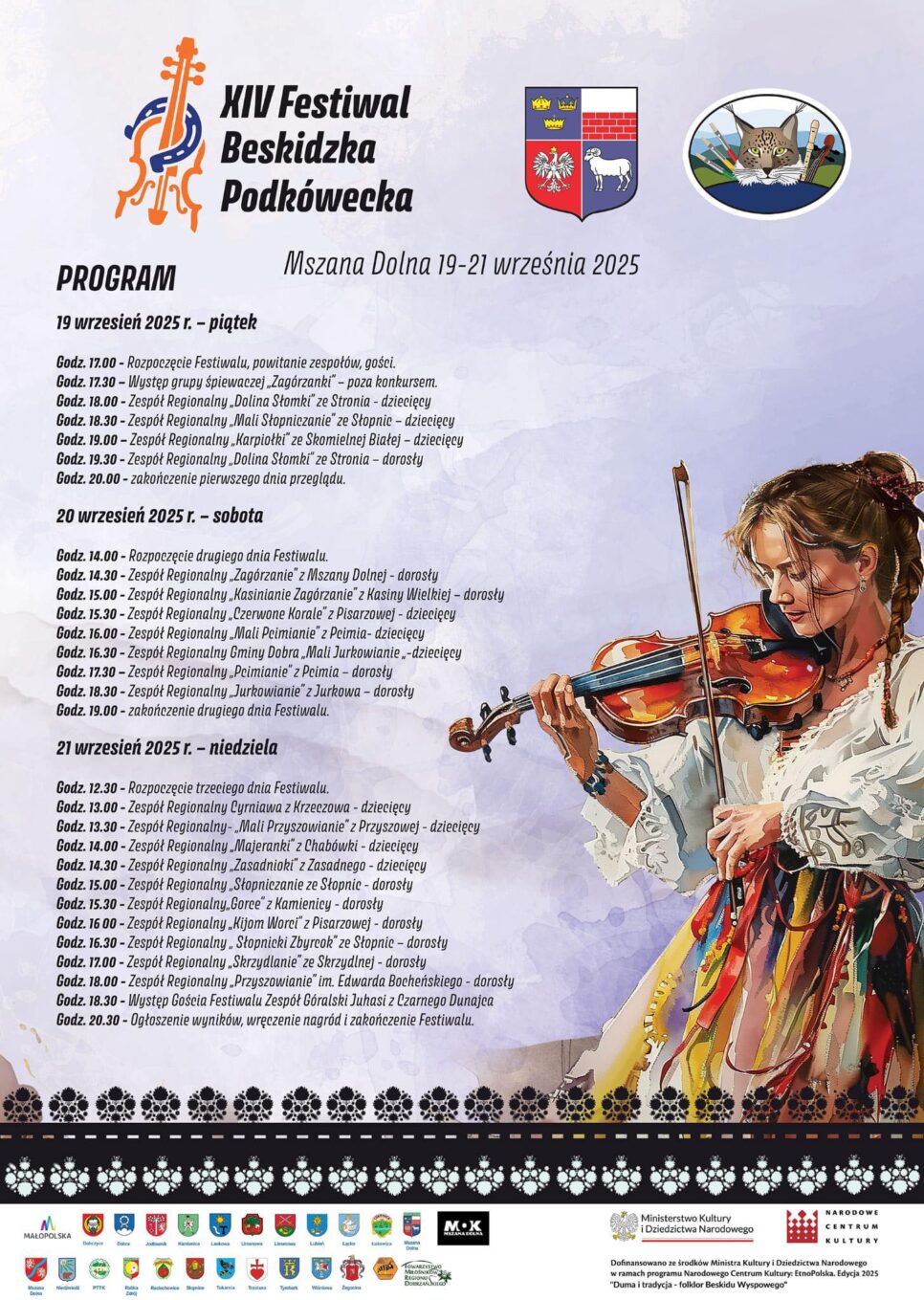 Zapraszamy na XIV Festiwal Beskidzka Podkówecka. Gmina Żegocina