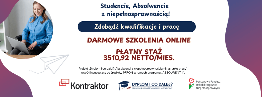 „Dyplom i co dalej? Absolwenci z niepełnosprawnościami na rynku pracy”!. Gmina Pcim