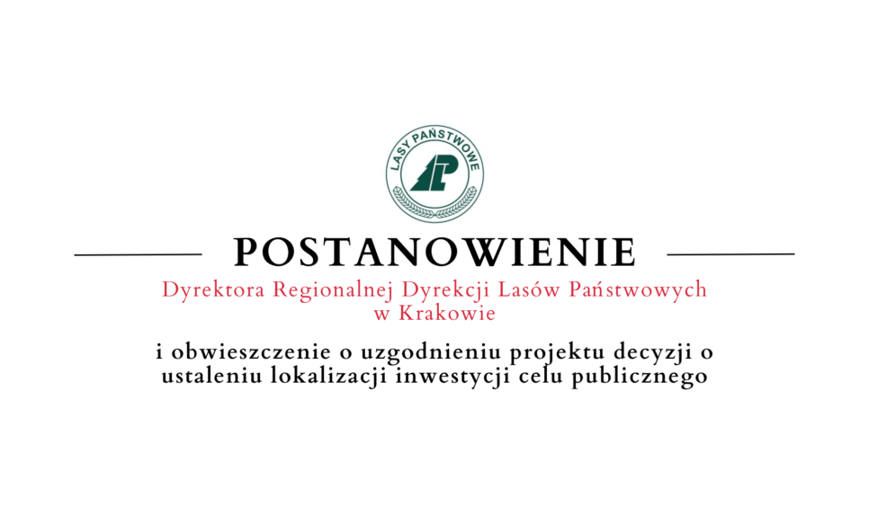 Obwieszczenie Dyrektora Regionalnej Dyrekcji Lasów Państwowych w Krakowie – 12.09 – 2. Gmina Limanowa