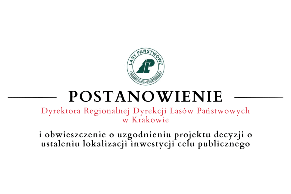 Obwieszczenie Dyrektora Regionalnej Dyrekcji Lasów Państwowych w Krakowie – 12.09 – 2. Gmina Limanowa
