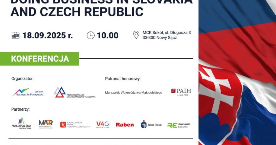 „Doing Business in Slovakia and Czech Republic” – spotkanie informacyjne. Gorlice