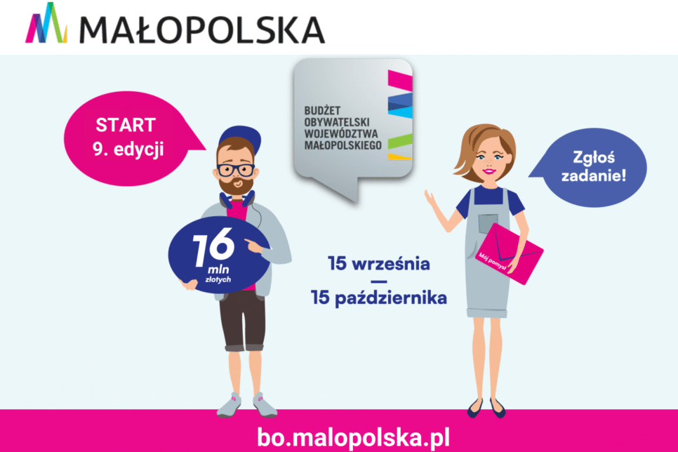 Wystartował Budżet Obywatelski Województwa Małopolskiego!. Gmina Trzebinia