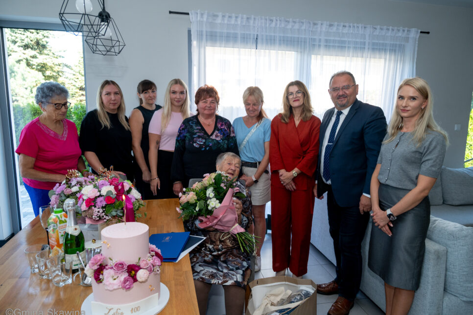 Setne urodziny pani Zofii. Gmina Skawina